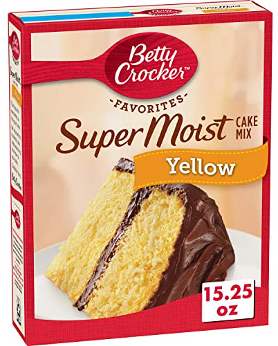 Betty Crocker Super Moist Cake Mix Yellow 432g (Betty Crocker Super Feucht Kuchenmischung Gelb)
