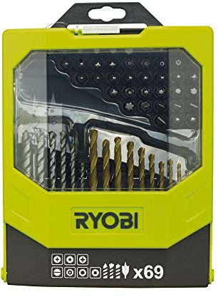 Ryobi RAK69MIX - Juego de brocas (pack de 69)