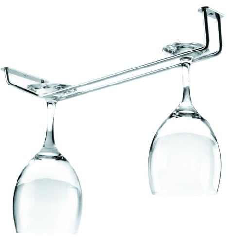 TAMLED Gläserschiene 34 cm Edelstahl - 3 Stück