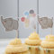Ginger Ray Little One Vintage Baby Elefant & Pastell Ballon Essen Cupcake Flagge Topper gemischt