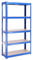 Lagerregal für Garage: 150 cm x 75 cm x 30 cm | Blau - 5 Stufig | 175 kg pro Regal (875 kg Kapazität) | 5 Jahre Garantie