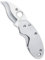 Spyderco Erwachsene Messer Edelstahlmesser mit gerader Kante Outdoormesser-Cricket-Länge geschlossen: 6.98 cm Typ: Framelock, Mehrfarbig, Nicht zutreffend