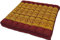 GURU SHOP Sitzkissen, Bodenkissen, Bodenmatte Thai, aus Kapok, 50x50 cm - Weinrot