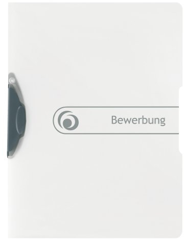 Express-Clip A4 Bewerbungsmappe mit Klemmheftung easy orga to go, 5er Pack (farblos)