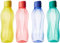 Tupperware Fliptop Aquaslim Lot de 4 bouteilles TWO color 1Ltr, Plastique