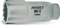 Hazet 880TZ-20 Douille carré creux 10 mm/profil traction à 12 pans extérieurs Taille 20 longueur 70 mm