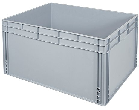 BRB Eurobehälter mit Griffleisten, LxBxH 800x600x420 mm, 172 Liter, lebensmittelecht, Industriequalität