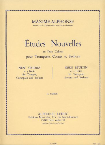 Maxime-Alphonse: Etudes nouvelles Vol.1 (Trumpet solo). Für Trompete