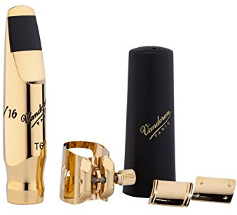 Vandoren SM822GMKO T6 Med Chamber V16 Metal Tenor Sax Mouthpiece w/ Optimum Ligature Kit