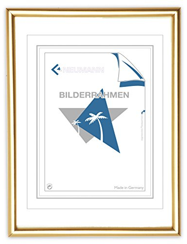 Neumann Bilderrahmen Kunststoffrahmen Classic, 70x100 cm, Gold matt
