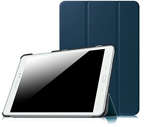 Fintie Hülle für Samsung Galaxy Tab A 9.7 Zoll T550N / T555N Tablet-PC - Ultra Schlank Superleicht Ständer SlimShell Cover Schutzhülle Etui mit Auto Schlaf/Wach Funktion, Marineblau