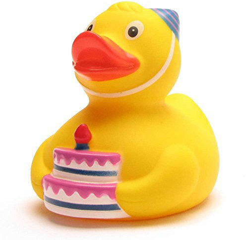 Duckshop I Badeente Geburtstag I Quietscheente I L: 7 cm