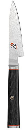 Miyabi Kaizen Schälmesser 8,9 cm (3,5 Zoll), Schälmesser Medium Black with Red Accent, Küchenwerkzeug