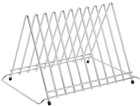 Hygiplas Heavy Duty Stainless Steel Chopping Board Rack 10 Slots DP037