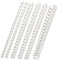 Plastik-Binderücken 21 Ringe 28 mm - weiss