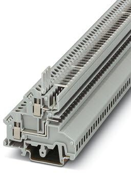 Phoenix Contact UKK 3-MSTBVH-5.08 Doppelstock Reihenklemmen Zweifach Grau, 0.2mm², 250 V, Schraubanschluss, Packung a 50 Stück