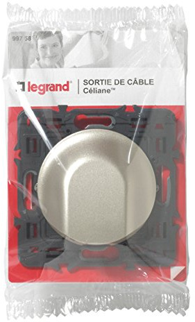 LEGRAND - Sortie de Câble Céliane - Avec Serre-Câble - Pour Câbles Ø5mm à Ø13mm - Connexion par Câble 2,5 mm² - Fabriqué En France - Titane