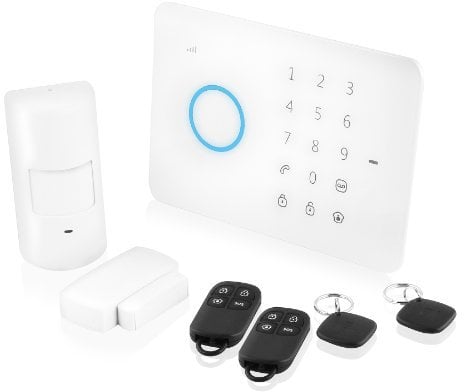 Eminent EM8610 Starter kit per sistema di allarme wireless su cellulari, controllato da smartphone, Bianco
