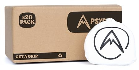 Psychi Kreidenball, für Crossfit, Fitness, Klettern, Gymnastik, Gewichtheben, etc., weiß, 20x Ball