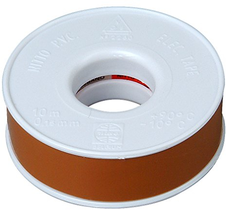 Kopp 320719086 Isolierband, 10 m lang, 15 mm breit, braun