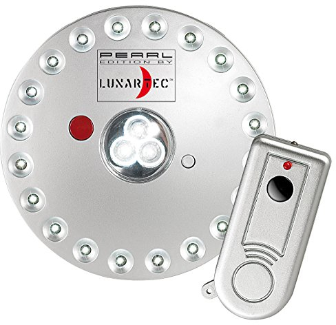 Lunartec Lampe mit Fernbedienung: Rundleuchte mit 20+3 LEDs, inklusive Fernbedienung (LED Leuchte mit, Lampe mit, Batteriebetriebene Außenleuchte)