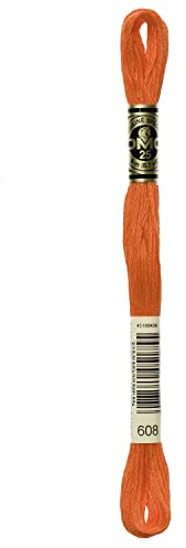 Art.117 1 box No. 25 embroidery thread DMC (12 bundle input) col.608 (japan import)