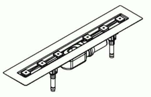 Dallmer Abfluss in Ceraline F 800 mm DN 50 520043
