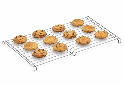 Premier Housewares Cooling Rack | Durable Wire Rack For Cooling Baked Goods | Ideal For Cakes, Cookies And Bread | Sturdy And Compact Design For Everyday Baking Use