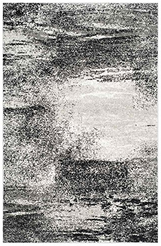 SAFAVIEH Adirondack Collection Accent Rug - 3' x 5', Silver & Multi, Modern Abstract Design, Non-Shedding & Easy Care, Ideal for High Traffic Areas in Entryway, Living Room, Bedroom (ADR112G)