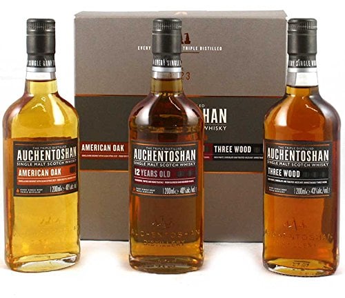 Auchentoshan Single Malt Scotch Whisky Collection Gift Set (3 x 20cl Bottles)