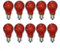 NCC-Licht 10 x Glühbirne 25W E27 ROT Glühlampe 25 Watt Glühbirnen Glühlampen bunt