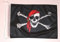 FahnenMax Piratische Schwarz Fahne 25 x 40 cm für Boot, Festlichkeit, Party