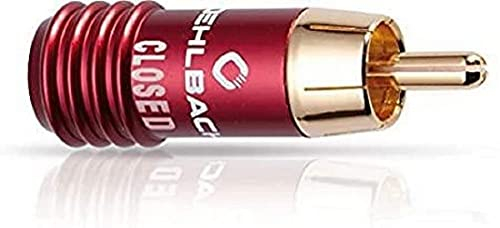 Oehlbach CoverCon C Kappe für Cinch-Anschlüsse, geschlossen rot, 1 Stück
