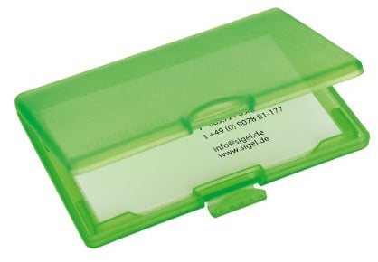 Sigel VZ332 leichtes Kartenetui grün, für 25 Karten - weitere Farben