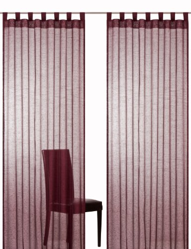 Elbersdrucke Schlaufenschal Effecto 24 Bordeaux halbtransparent 140x245cm