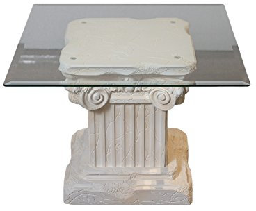 Antikes-Wohndesign Beistelltisch Couchtisch Wohnzimmertisch Glastisch