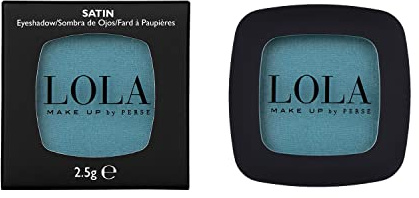 Lola Make-Up Mono Eyeshadow, Turquoise, Satin, Rich Intense Pigmentation, High Coverage, Use Wet & Dry, All Skin Tone, Mineral Oil Free, Vegan & Cruelty Free, No. 005
