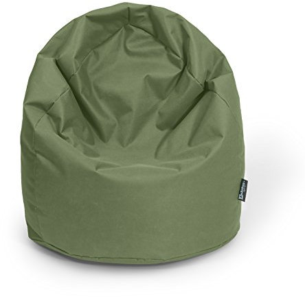 BuBiBag Sitzsack Birne Größe XL Füllmenge ca. 300L Indoor und Outdoor (Khaki)
