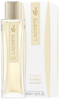 LACOSTE POUR FEMME Eau de Parfum, blumig-würzige Duftnoten von Himalaya-Zeder und Weihrauch für spontane Frauen, 90ml