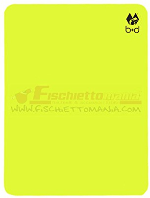 b+d Schiedsrichter-Disziplinarkarte, neongelb