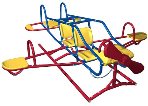 LIFETIME Airplane Teeter Totter Ace Flyer 151110 Primary Color Double Play
