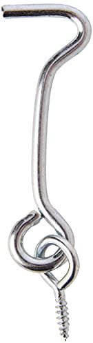 Merriway® BH01743 (4 Pcs) Gate Hook and Eye, 50mm (2 inch) Bright Zinc Plated - Pack of 4 Pieces