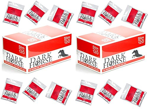 Drehfilter Slim-filter 6mm Zigarettenfilter 136 Beutel x 120 Stück Finefilter von Dark Horse Eindreh-filter Ideal für Selbstgedrehte Zigaretten Filter Tabak und Feinstaub heraus Gesamt 16320 Filter