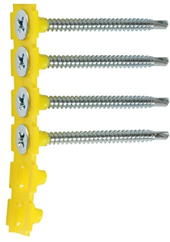 Collated Self Drilling Drywall Screws (Zinc) - Size: 3.5 x 45mm - 00045COLLSD Pack of: 1000