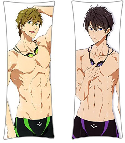 CoolChange Haruka Nanase & Makoto Tachibana Dakimakura Kissenbezug für Free! Fans | 150x50cm