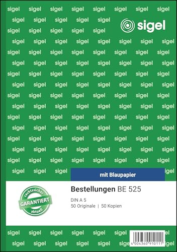 SIGEL BE525 Bestellungen A5, 2x50 Blatt