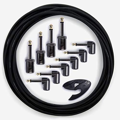 Planet Waves Solderless Custom 50ft Cable Kit with 10 Plugs