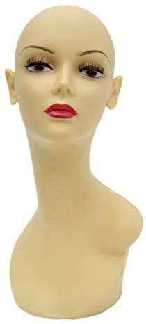 Dekokopf, Mannequin, Perückenkopf, heller Teint PQ617