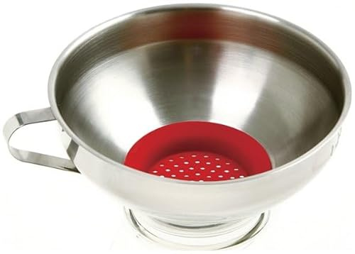 Norpro Wide Mouth Funnel With Silicone Strainer - 241