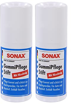 2x SONAX GUMMIPFLEGESTIFT GUMMI PFLEGE STIFT HIRSCHTALG GUMMIPFLEGE PFLEGESTIFT